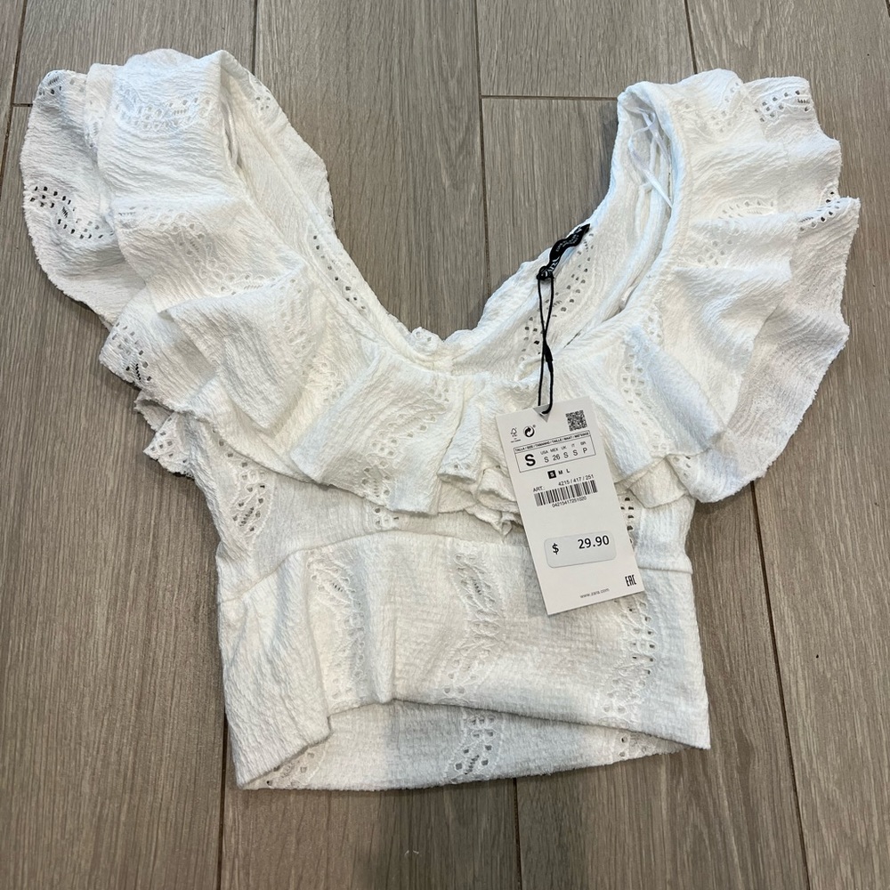 Zara white shirt